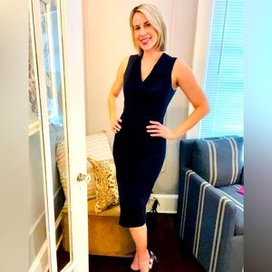 Ted Baker Navy Blue Dress, Color: navy size, well made, zip back